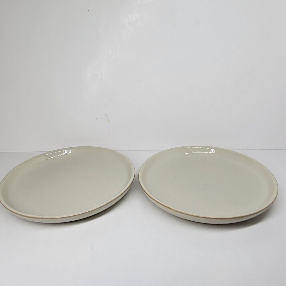 Denby England All Linen 8 3/8"  Salad Plates Set of 2